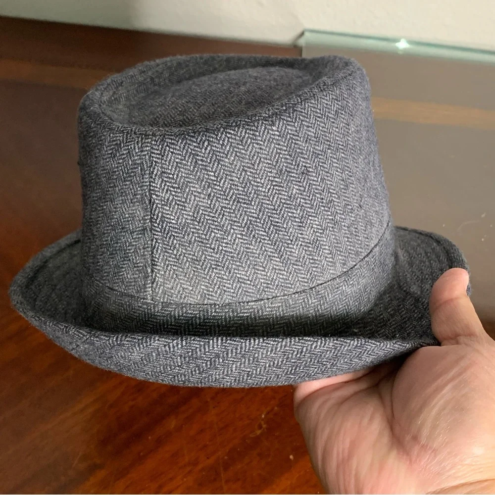 Winter Fedora with Embellished Beaded Bow